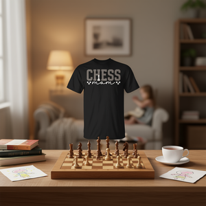 T-shirt Chess Mom pour joueur d'échecs, cadeau pour mère, noir, unisexe, taille S à 3Xl - Product Image 3