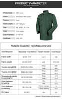 Wasserdichte Atmungsaktive Winddichte Kapuzenjacke mit Stehkragen für Unisex - Olivgrün