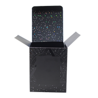 Caja de Embalaje para Velas Personalizada, Negra Mate, Impresa en Cuatro Colores con UV, Caja de Regalo de Lujo, Tarjeta Premium
