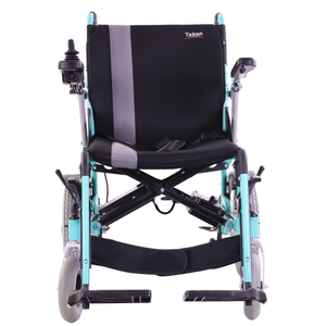 รถเข็นไฟฟ้าพับได้ รุ่นพรีเมียม TAKAN DYW-459-46A6 มอเตอร์ไร้แปรงถ่าน 250 วัตต์ ระยะทางวิ่ง 12 กม. พนักพิงปรับได้ เบรกอิเล็กทรอนิกส์ โครงอะลูมิเนียม - Product Image 6