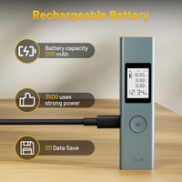 Télémètre laser 40m LS-P, recharge USB, portable, mesure de distance, angle, surface, volume, outil de mesure multifonctionnel