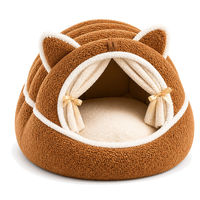 Coussin de couchage pour chien et chat en fausse fourrure pelucheuse chauffante de luxe, lavable, antidérapant, en mousse à mémoire de forme, sur mesure OEM, vente en gros