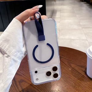 High Clear Magnet Magnetic Mobile Phone Case Cover for <b>iPhone</b> 12 13 Pro 14 15 Plus 16 17 Pro Max Cell Phone Cover with <b>Holder</b> - Product Image 4