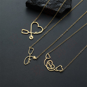 Collana con nome personalizzato Dropshipping personalizzato ragazza graziosa ciondolo gioielli per bambini - Product Image 1