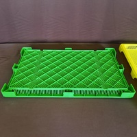 Plateau de séchage en plastique empilable robuste, plateau de drainage alimentaire pour la transformation industrielle des fruits et légumes