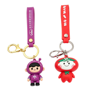 Porte-clés personnalisé en PVC 3D avec design anime - Commande en gros, couleur personnalisée, logo personnalisé, forme personnalisée, porte-clés promotionnel, cadeaux, livraison rapide d'échantillons