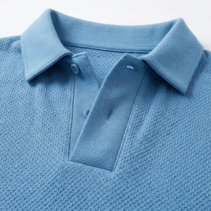Polo à manches longues avec logo personnalisé, coton biologique, durable, marque privée, vente en gros, certifié OEKO-TEX GOTS BSCI - Product Image 5
