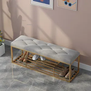 <span class=keywords><strong>Tabouret</strong></span> <span class=keywords><strong>bas</strong></span> en <span class=keywords><strong>fer</strong></span> <span class=keywords><strong>forgé</strong></span>, <span class=keywords><strong>tabouret</strong></span> à chaussures, repose-pieds, banc pour salon, chambre, couloir, vente en gros, fabricant, OEM, ODM, taille personnalisée - Product Image 3