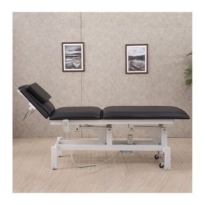 Lit de physiothérapie électrique réglable en hauteur avec télécommande et base en métal sur 2 roulettes - Product Image 2