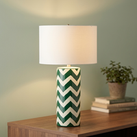 Lampe de table moderne et écologique en métal avec abat-jour en tissu blanc, base E27, lampe de lecture de chevet pour la chambre à coucher, décoration de la maison