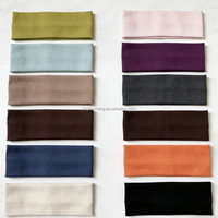 Bandeau de sport et de yoga en coton flanelle, style euro-américain, coloré, respirant, anti-transpiration, réutilisable, avec large élastique, pour le lavage du visage