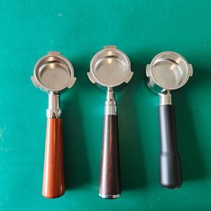 Portafilter Solid Wood Handle Stainless Steel 51mm Bottomless For Espresso Machine - Product Image 5