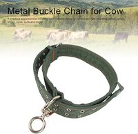 Sabuk kerah ternak tebal yang dapat disesuaikan kanvas kalung traksi tali leher ternak untuk unta anjing kambing kuda sapi