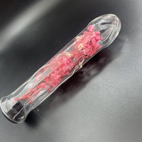 Dildo en verre borosilicate lisse pour la prostate et le massage du point G, jouet sexuel écologique en forme de lapin bleu pour femmes ou hommes, 200x42mm, 100g