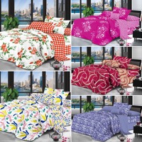 Textile de maison en microfibre 100% polyester, drap de lit avec 2 taies d'oreiller, ensemble de draps BEDSHEET
