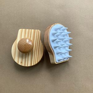 Cepillo Masajeador Iónico Ecológico para Lavado de Cabello de Madera de <span class=keywords><strong>Picea</strong></span> y Silicona, Compacto, para Exfoliar el Cuero Cabelludo - ¡Gran Oferta! - Product Image 2