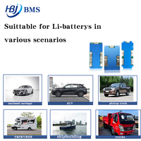 BMS de démarrage/arrêt de voiture personnalisé 4S 5S 6S 7S 8S 12V 24V 40A 60A 80A 100A 150A 200A pour batteries de véhicules électriques, SUV, fourgonnettes et camions légers