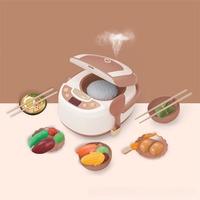 Mini-cuiseur à riz électrique de haute qualité pour enfants, avec fonctions sonores et lumineuses, pour jeu d'imitation de cuisine, électroménager pour enfants
