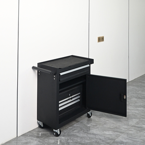 Carrito de Almacenamiento de Herramientas de Hierro con 7 Cajones, <span class=keywords><strong>Ruedas</strong></span> con Bloqueo, Cerradura con Llave, Longitud Personalizable OEM, Capacidad de Carga de 300 kg, para <span class=keywords><strong>Taller</strong></span> - Product Image 5