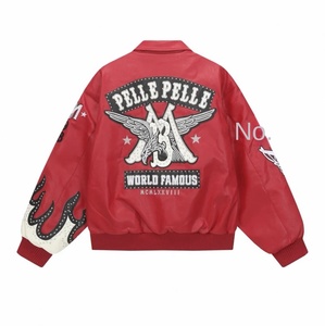 Produttore Diretto di Giacche Bomber 2026, Giacca Vintage da Uomo con Strass, Streetwear Personalizzato con Effetto Invecchiato - Product Image 4