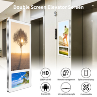 Ascenseur Super mince 18.5 "1366X768P ascenseur moniteur Lcd écran d'affichage Lcd ascenseur écran publicitaire