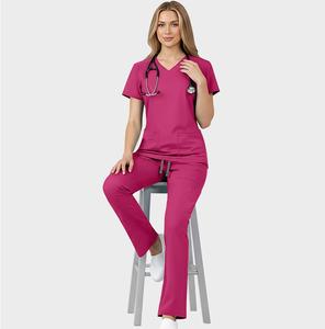 42342 Flare Scrubs DClassy minimalisti Petite donna Custom produzione di abiti di alta qualità nuovo arrivo abbigliamento invernale prezzo diretto - Product Image 1