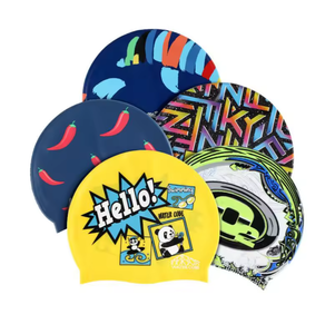 Gorro de Natación de Silicona con Logotipo Personalizado, Diseño Impermeable, Directo de Fábrica, para Adultos y Niños - Product Image 3