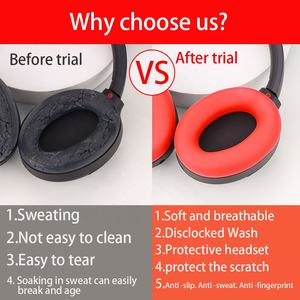 Convient pour <span class=keywords><strong>Sony</strong></span> <span class=keywords><strong>WH</strong></span>-<span class=keywords><strong>1000XM3</strong></span>/<span class=keywords><strong>Sony</strong></span> <span class=keywords><strong>WH</strong></span>-1000XM4 casque de protection Case Frame Cover Headbeam buds Cove Silicone earphone case - Product Image 6