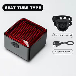 Luz Trasera para Bicicleta de Plástico con Diseño DIY, Impermeable, Recargable, con Sensor de Frenado Inteligente, para Ciclismo Nocturno - Product Image 5