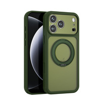Coque arrière de luxe avec béquille pour iPhone 16 Pro Max, épaisseur 3.0, finition mate, hybride TPU+PC, étuis pour téléphone portable