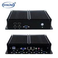Personnalisable 4ème génération Core I5 carte mère industrielle DDR3 HD 6COM 6USB 2 Gigabit LAN MSATA Mini ordinateur haute signalisation numérique