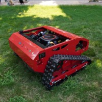 Robot tondeuse à gazon automatique de qualité professionnelle pour grandes exploitations agricoles, télécommandé, tout-terrain avec châssis en aluminium