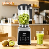 Mixeur Professionnel Tactile Puissant pour Préparations Humides et Sèches, Broyeur Multifonctionnel Commercial, Mixeur Commercial pour Glace et Santé 2500W