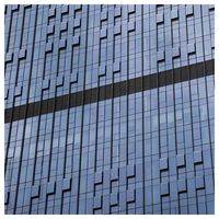 Fournisseur chinois de murs-rideaux en verre aluminium double vitrage, façade de bâtiment réfléchissante