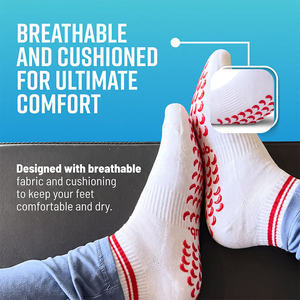 Chaussettes de yoga antidérapantes en coton respirant Bilu Wholesale Pilates Barre Grip pour femmes, studios de fitness - Product Image 1
