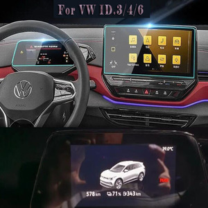 Protector de pantalla de coche EV sin contacto, película de vidrio HD <span class=keywords><strong>para</strong></span> VW ID.6 Crozz PRO ID.4 X 2020 2021 <span class=keywords><strong>2022</strong></span> ID.3, accesorio Interior, Android GPS - Product Image 1