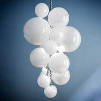 Suspension LED en forme de raisin de style européen en verre pour salle à manger, hôtel, décoration de la maison, lampe décorative