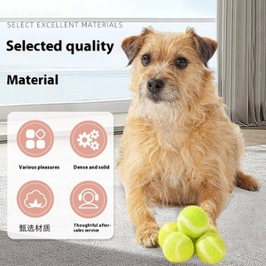 Vente en gros de balles de jeu interactives de 4cm pour animaux de compagnie Jouets à mâcher d'herbe à chat infusés de laine feutre coloré écologique pour chats petits chiens - Product Image 4