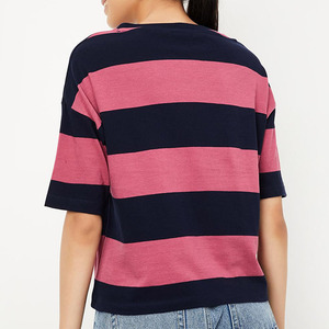 Camisetas de Verano para Mujer, Estilo Informal, de Poliéster/Algodón, Corte Regular, Manga Corta, Ecológicas, a la Moda - Product Image 2