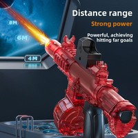 Pistolet à eau électrique lumineux M416 Technologie noire Jet entièrement automatique Lumière de feu puissante Souris de glace pour la lutte contre l'eau
