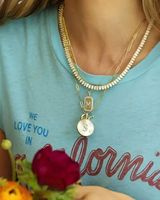 Collier de couple en nacre avec pendentif initiales A-Z, plaqué or 14K/18K, vente en gros