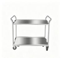 Carrito Utilitario de Acero Inoxidable, Dimensiones 1000x600x940mm, 1 Año de Garantía