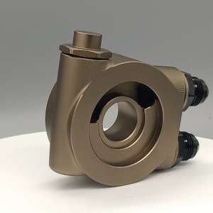 Universele aluminium 10AN oliekoeler sandwichplaat met oliepdruk- en temperatuursensorpoorten voor bescherming van racemotoren - Product Image 2