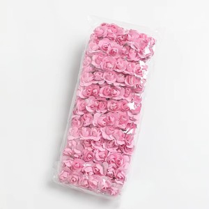 144 Rosas Artificiales de Papel, Ramo de Flores Hecho a Mano, Rosas Pequeñas Antibacterianas para Bodas, Celebraciones, Cajas de Dulces e Invitaciones - Product Image 5