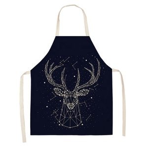 Venta al por mayor personalizada Navidad poliéster barbacoa cocina ropa de trabajo corte de pelo estilista delantal - Product Image 3