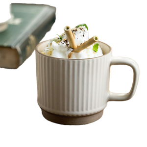 Juego de Tazas y Platos de Café Capuchino de Porcelana Vintage Personalizadas al por Mayor, Ecológicas, Reutilizables, para Desayuno, Té y Leche - Product Image 4