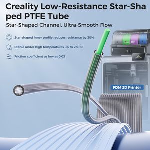 ท่อ PTFE รูปดาว Creality ขนาด 4 เมตร ทนความร้อน อุปกรณ์เสริมสำหรับเครื่องพิมพ์ 3 มิติ - Product Image 2