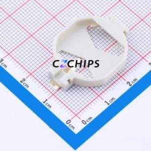 BS-11-B2CA001-R Button & Strip Battery Connector SMD Connector Battery Holder CR2032 Phosphor Bronze - Product Image 1