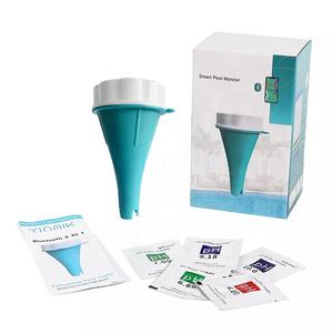 BLE-YC01 ऐप कंट्रोल वायरलेस डिजिटल वॉटर स्विमिंग फ्लोटिंग ब्लू टूथ पूल थर्मामीटर लाइट के साथ - Product Image 3