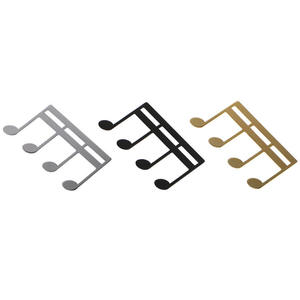 Accesorios Metálicos para Instrumentos Musicales al por Mayor, Clip Musical Multicolor para Notas de Guitarra, Marcapáginas con Notas Musicales - Product Image 1